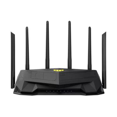 ASUS TUF Gaming AX6000 Dual Band WiFi 6 uitbreidbare gaming-router, 2,5 G Dual Port, speelpoort, mobiele spelmodus, poort-forwarding, netwerkbeveiliging zonder abonnement, bescherming