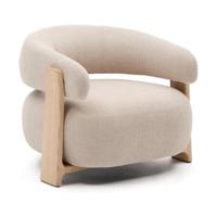 Kave Home Granite fauteuil chenille Beige/naturel - thumbnail