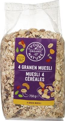 Your Organic Nature 4 Granen Muesli