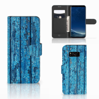 Samsung Galaxy S8 | Book Style Case | Wood Blue - thumbnail