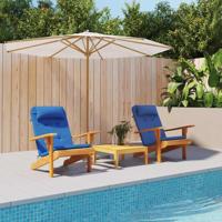 VidaXL Stoelkussens effen 2 pcs blauw 58 x 77 x 4,5 cm oxford stof - thumbnail