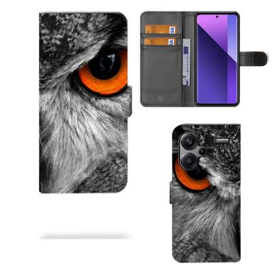 Xiaomi Redmi Note 13 Pro Plus | Telefoonhoesje | Met pasjeshouder | Uil Xiaomi Redmi Note 13 Pro Plus | Telefoonhoesje | Met pasjeshouder | Uil