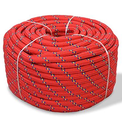 VidaXL Boot touw 10 mm 50 m polypropyleen rood VidaXL Boot touw 10 mm 50 m polypropyleen rood