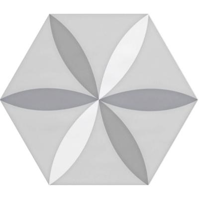 Tegel Vodevil Decor White Meerkleurig Glans Keramiek 17.5x17.5