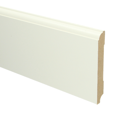 MDF Eigentijdse plint 120x15 voorgelakt RAL9010 - lengte 240cm