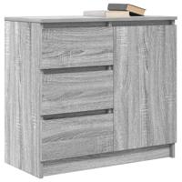 Dressoir met lade 71x35x65 cm spaanplaat grijs Sonoma - thumbnail