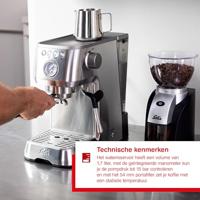 Solis 1170 RVS Espresso apparaat Grijs - thumbnail