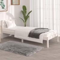 Bedframe massief grenenhout wit 75x190 cm 2FT6 Small Single - thumbnail