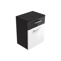 Lage badkamerkast Ilse Walnoot Wit - thumbnail