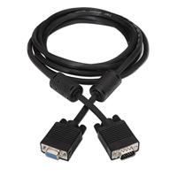 AISENS A113-0079 SVGA-kabel met ferriet (HDB15/stekker-HDB15/bus, 3 m, voor monitor/tv/projector) zwart - thumbnail