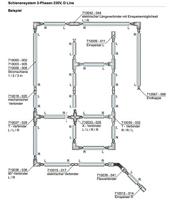 Deko Light 710005 D Line Aufbaustromschiene 2m 230V-railsysteemcomponenten Stroomrail 3-fasig Zwart - thumbnail