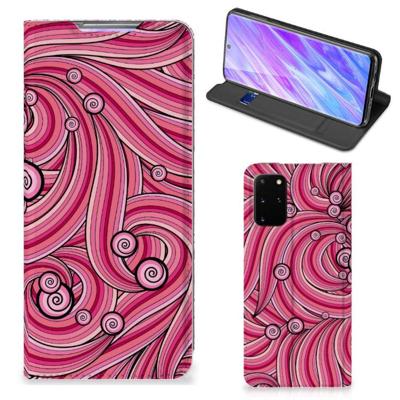 Samsung Galaxy S20 Plus | Bookcase | Swirl Pink Samsung Galaxy S20 Plus | Bookcase | Swirl Pink