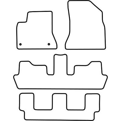 Automatten passend voor Citroen C4 Picasso 2007-2012 (7 perso TMCI527 Automatten passend voor Citroen C4 Picasso 2007-2012 (7 perso TMCI527