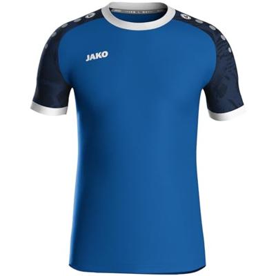 JAKO 4224 Shirt Iconic Km - Sportroyal/Marine - XXL
