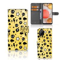 Telefoonhoesje met Naam Samsung Galaxy A42 5G Punk Geel - thumbnail