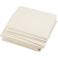 Creativ Company Sponsdoek, afm 17x19,5 cm, off-white, 20 stuk/ 1 doos - thumbnail