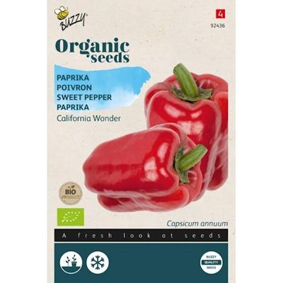 Zaden Organic Paprika California Wonder (BIO) Buzzy - Buzzy Zaden Organic Paprika California Wonder (BIO) Buzzy - Buzzy