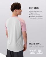 JAKO 6124 T-Shirt Iconic - Zachtgrijs/Dusky Pink/Anthra Light - 4XL - thumbnail