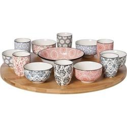 Cosy & Trendy Serveerset (Serveerschaal + Schalen) Delirio 14-delig
