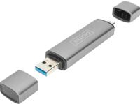 ASSMANN Electronic DA-70886 geheugenkaartlezer Aluminium USB 3.2 Gen 1 (3.1 Gen 1) Type-A/Type-C - thumbnail