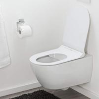 Toiletbril Tiger Veiros Met Deksel Thermoplast Wit - thumbnail