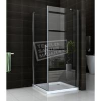 Wiesbaden Swingdeur Zijwand UNI 90x90x200 cm Chroom 8 mm NANO - thumbnail