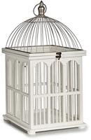 Decoratieve kooi Gift Decor 1014056 Wit 30 x 59 x 30 cm (2 Stuks) - thumbnail