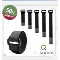 Quadrios 25CA575 Klittenband kabelbinder Om te bundelen Haak- en lusdeel (l x b) 100, 150, 200, 250, 300 mm, mm, mm, mm, mm x 20 mm Zwart 50 stuk(s) - thumbnail