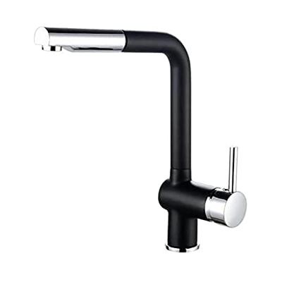 ROUSSEAU Keukenmengkraan Matsouko - Met handdouche - Chroom grijs en zwart