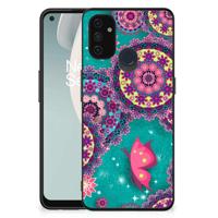 OnePlus Nord N100 Leuk Telefoonhoesje Cirkels en Vlinders - thumbnail