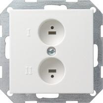 Gira luidsprekercontactdoos glanzend wit 040203