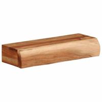 Wandschappen 2 st 40x17x8 cm massief acaciahout - thumbnail
