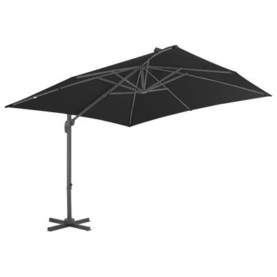 VidaXL Parasol met draagbare voet antracietkleurig