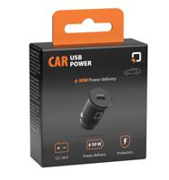 Optiline car usb power, 1 usb c port charger 30w - 12/24v - thumbnail