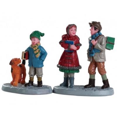 Kerstfiguur Going to school set of 2 LEMAX - Lemax Kerstfiguur Going to school set of 2 LEMAX - Lemax