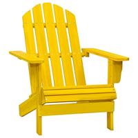 Tuinstoel Adirondack massief vurenhout geel - thumbnail