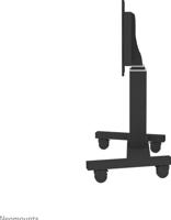 Neomounts by Newstar PLASMA-M2500BLACK Mobiele Floor Stand Flatscreen 107-254cm 42-100inch VESA 200x200-800x600mm 150kg in hoogte verstelbaar zwart - thumbnail