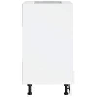 Ovenkast "Porto" bewerkt hout wit - thumbnail