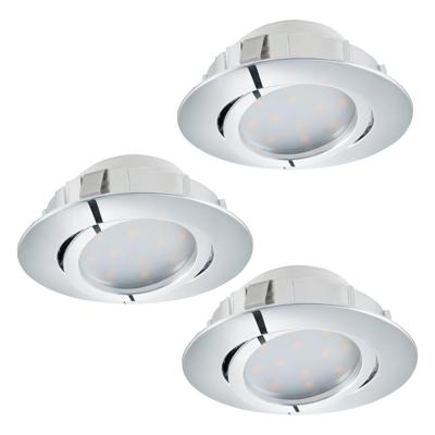 Eglo Led plafondspotPineda Round (3x) 3x6w - 3000K - 8,4cm chroom - 95852