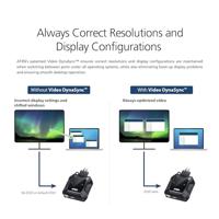ATEN US3312 2-Port USB-C 4K DisplayPort KVM-switch 4096 x 2160 Pixel - thumbnail