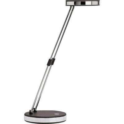 MAULpuck bureaulamp, LED, op voet, verschuifbaar in hoogte, daglicht wit licht, zwart