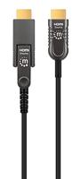 Manhattan 355537 HDMI-kabel HDMI Aansluitkabel HDMI-A-stekker, HDMI-micro-D-stekker 50 m Zwart 4K UHD - thumbnail