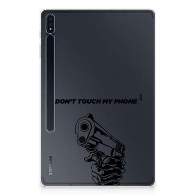 Samsung Galaxy Tab S7 Plus | S8 Plus Print Case Gun Don't Touch My Phone Samsung Galaxy Tab S7 Plus | S8 Plus Print Case Gun Don't Touch My Phone
