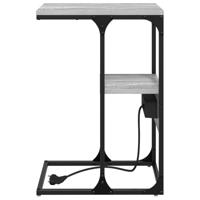 Nachtkastje Grijs sonoma 41.5 x 26 x 60.5 cm Bewerkt hout - thumbnail