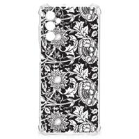 Samsung Galaxy M13 4G | M23 Case Black Flowers - thumbnail
