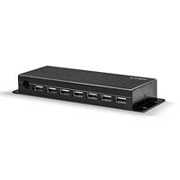 LINDY USB 2.0 Metalen Hub 7 Port 7 Port USB 2.0-Hub Zwart - thumbnail