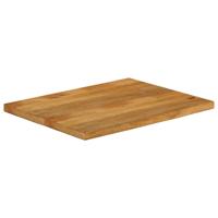 Tafelblad met natuurlijke rand 90x60x3,8 cm massief mangohout - thumbnail