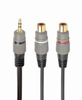 Premium RCA (M) naar 2x RCA (V) splitterkabel, 0,2 m - thumbnail