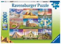 Puzzel Ravensburger 13290 XXL Monumentos del mundo 200 Onderdelen - thumbnail