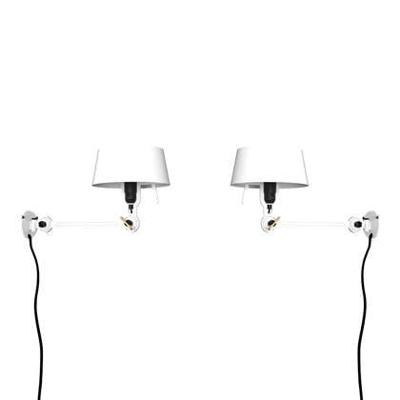 Tonone Bolt Bed Underfit met stekker Wandlamp Set van 2 - Creme Wit Tonone Bolt Bed Underfit met stekker Wandlamp Set van 2 - Creme Wit